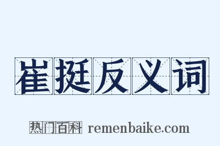 崔挺反义词是什么意思的图片